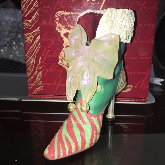 Just the right shoe by raine Christmas Eve ball boot item 25220 NWB - Picture 3 of 13
